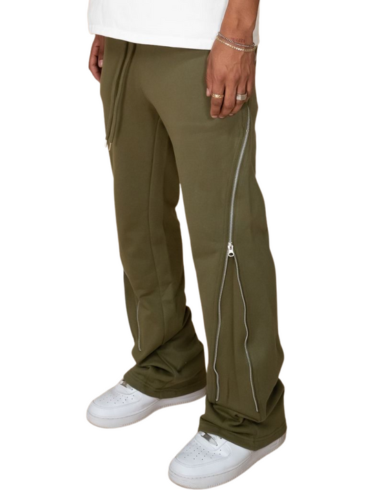 Zipper Flared Sweatpants 2.0