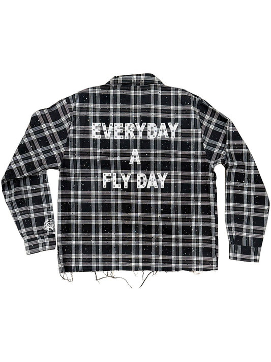 “Everyday A Fly Day” Flannel