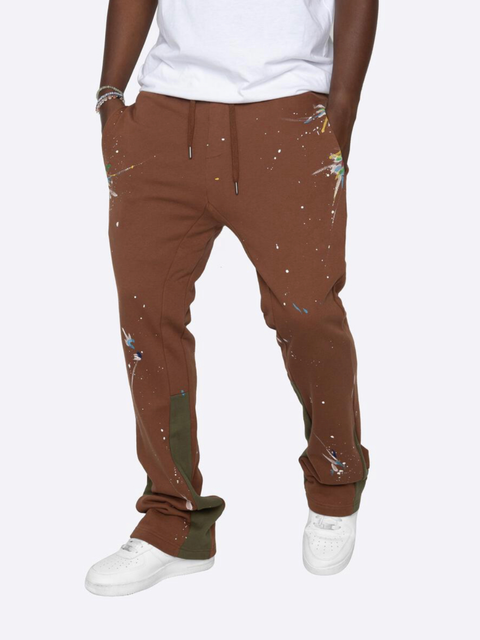 Splash Paint Stretch Pants - Dark grey – LÝFT