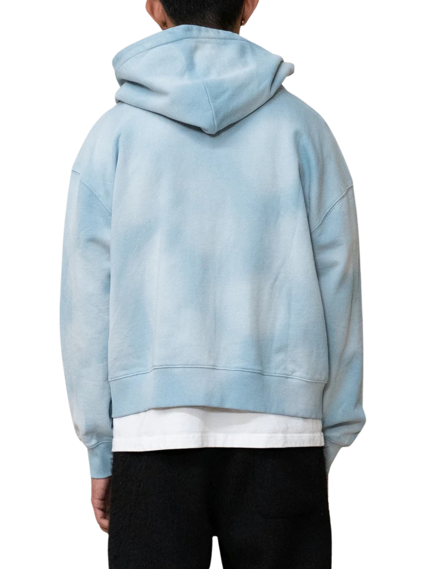 SUN FADED CROPPED ZIP UP HOODIE