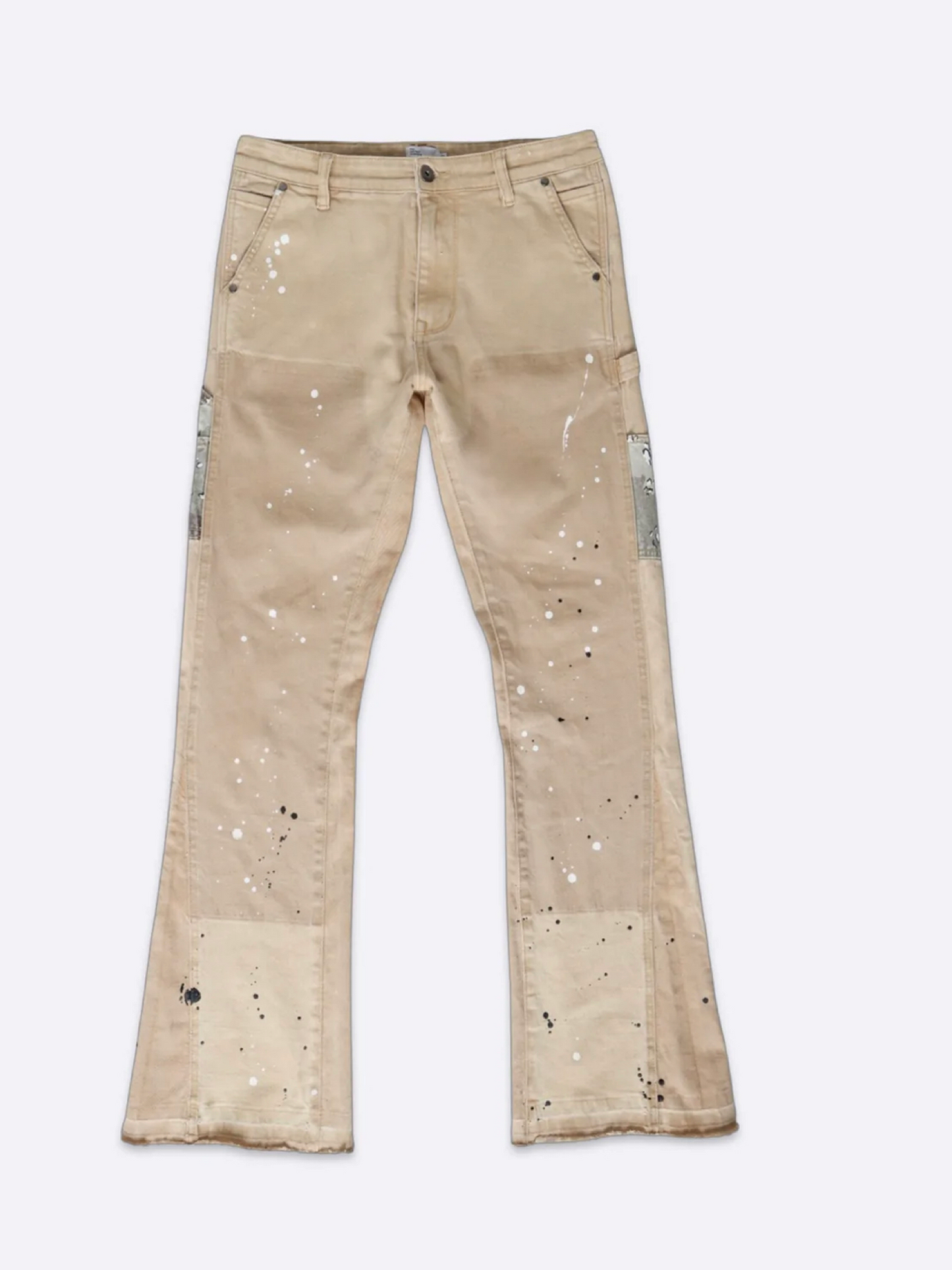 Camo Pocket Flare Jeans